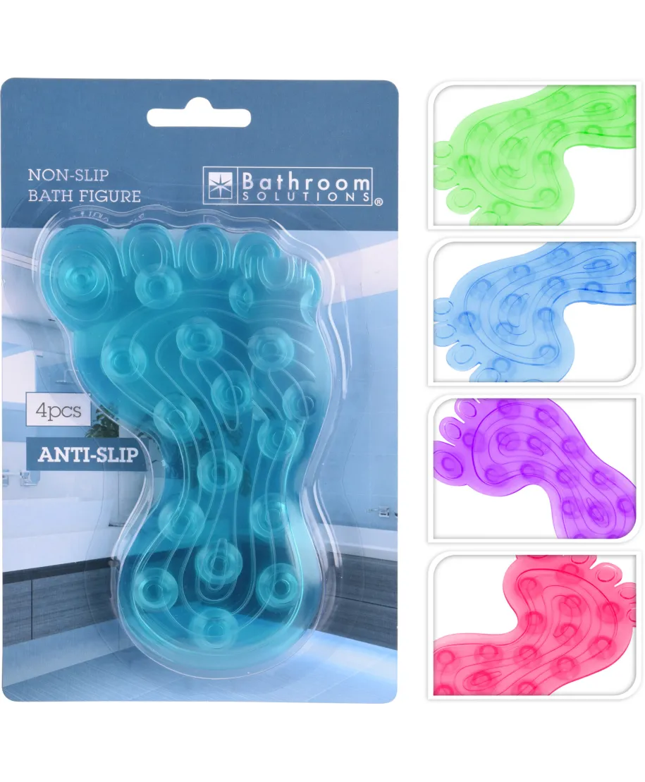 ANTYPOŚLIZGOWE STOPKI DO KĄPIELI 4 SZT.