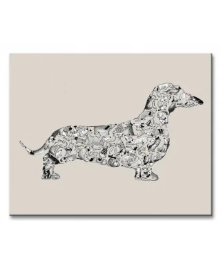 Obraz do sypialni - Dachshund