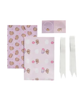 Pusheen Pink - papier do pakowania