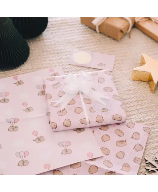 Pusheen Pink - papier do pakowania