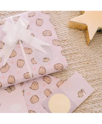Pusheen Pink - papier do pakowania