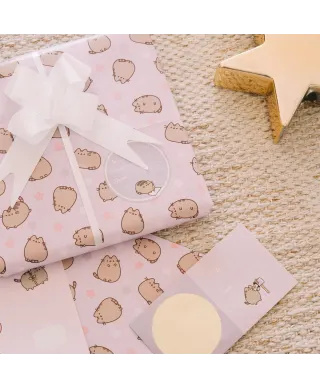 Pusheen Pink - papier do pakowania