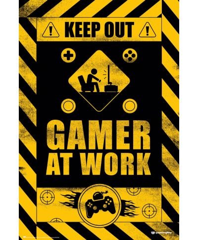 Gameration Gamer At Work - plakat