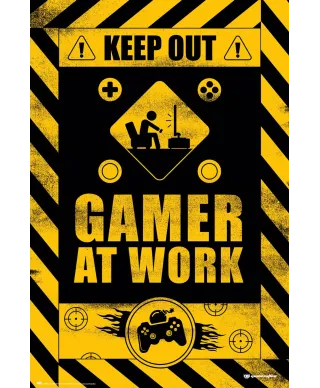 Gameration Gamer At Work - plakat