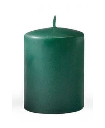 Świeca CLASSIC CANDLES Walec mały 7xh10cm parafinowa zielona