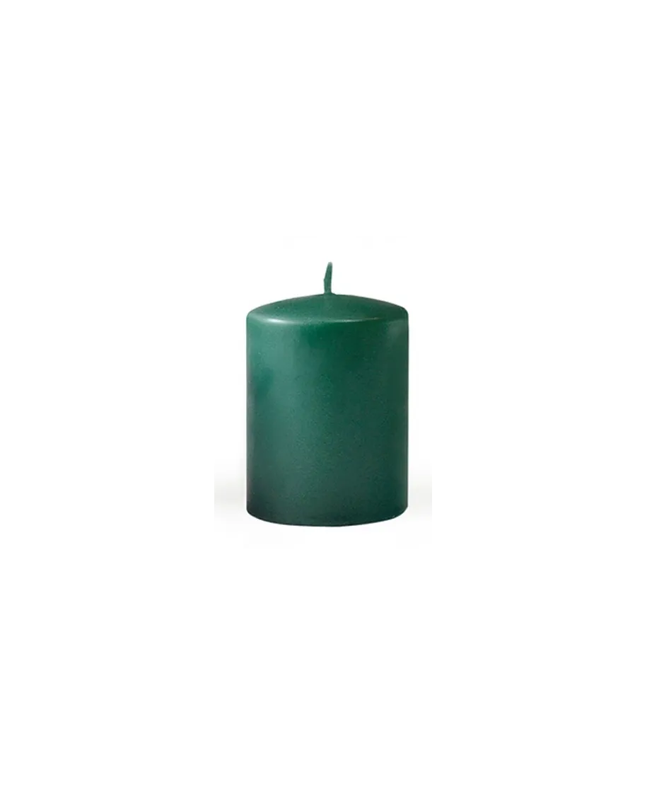 Świeca CLASSIC CANDLES Walec mały 7xh10cm parafinowa zielona