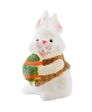 Świeca ZAJĄC figurka 10x13cmbiała