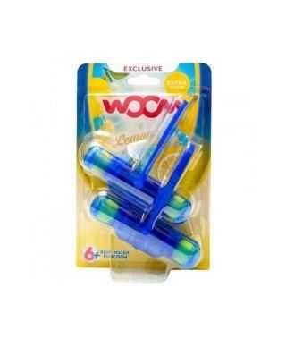 WOOM Zawieszka barwiąca do WC 2x50g lemon