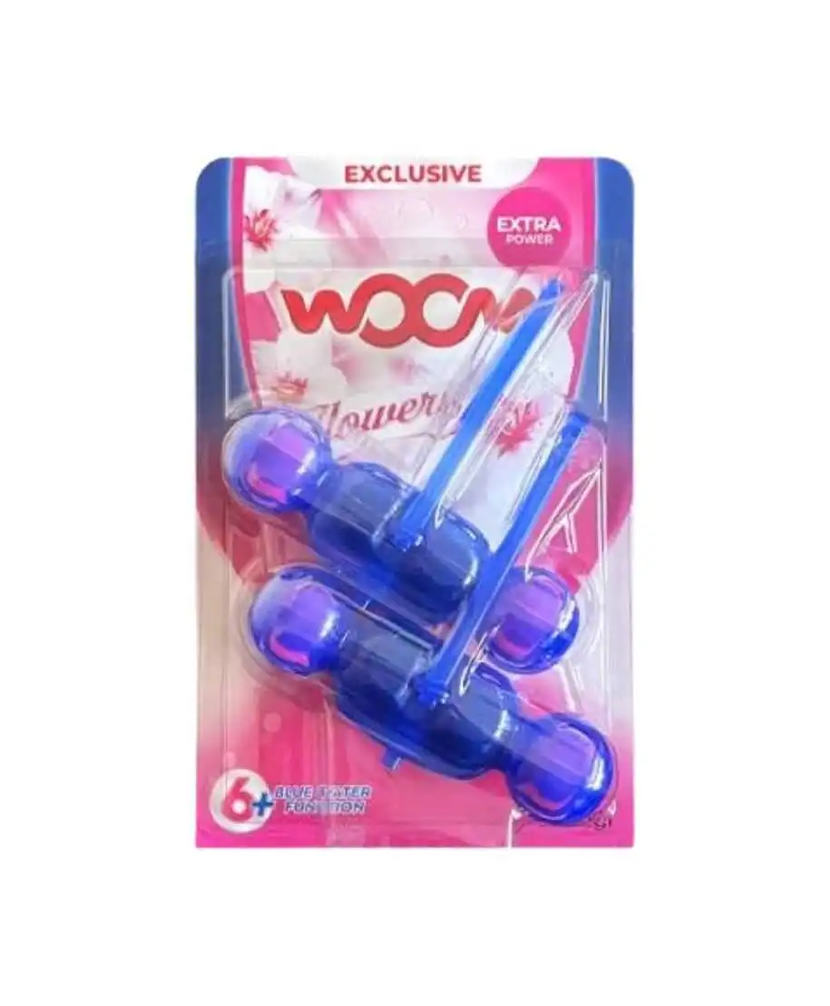 WOOM Zawieszka barwiąca do WC 2x50g flowers