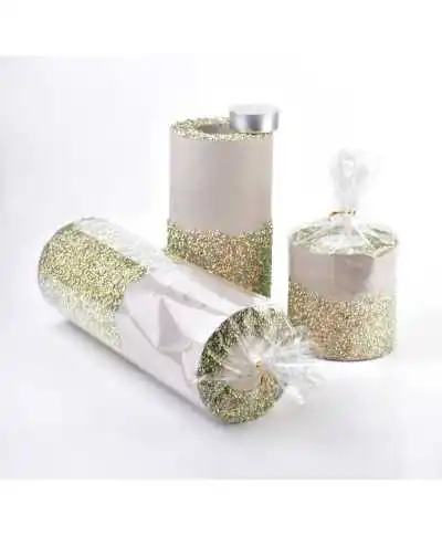 ŚWIECA LAMPION WALEC 120X240 DIAMENT LEN MULTI