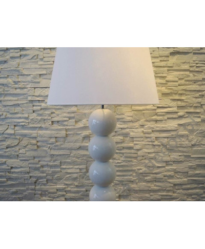 Lampa podłogowa - Dziewięć Pereł Biała  55x170cm