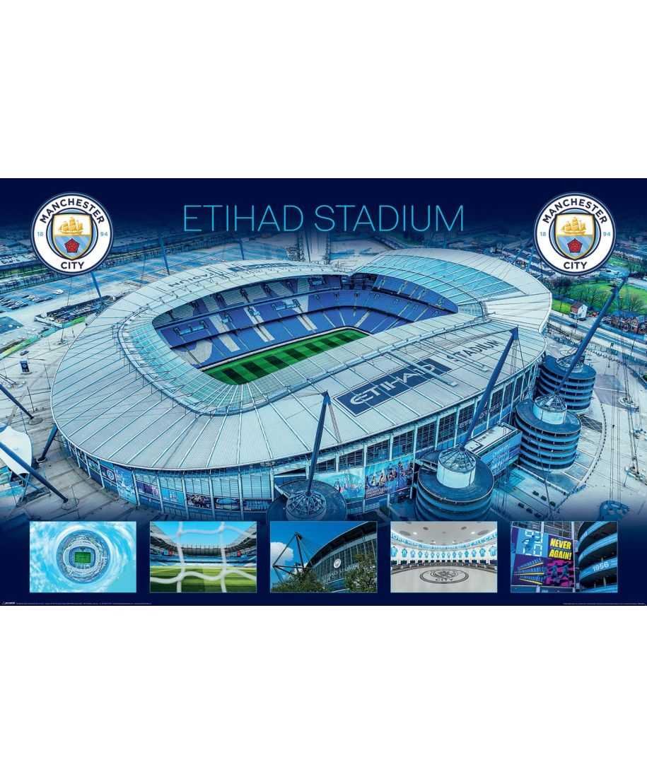 Manchester City Etihad - plakat