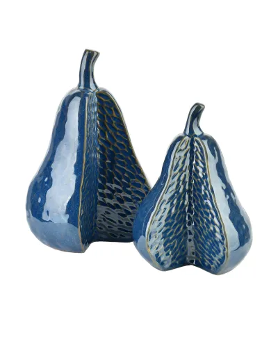 SAGGIO PEAR Figura 13,5x12x21cm granatowa