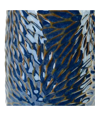 YARINE BLUE Świecznik 10,5x8,5x16,5cm