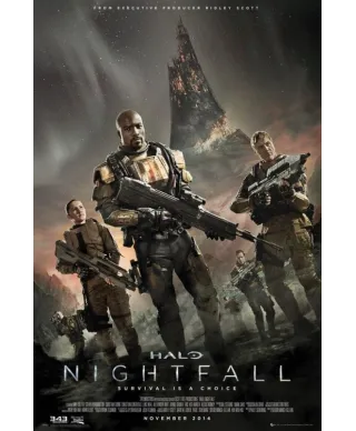 Halo Nightfall Key Art - plakat