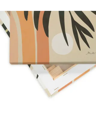 Earthy Tropical Foliage III - obraz na płótnie