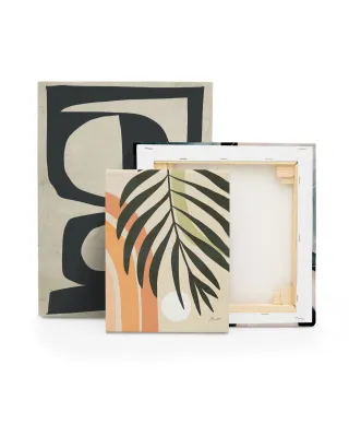 Earthy Tropical Foliage III - obraz na płótnie