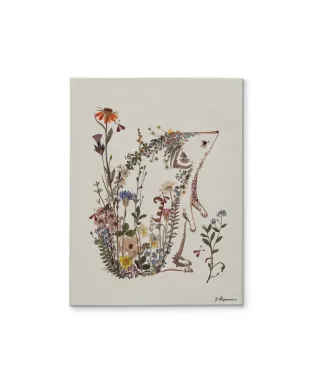 Cottage Garden Hedgehog - obraz na płótnie