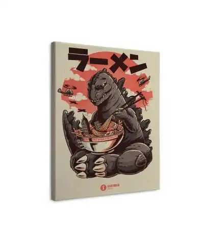 Ilustrata Godzilla - obraz na płótnie
