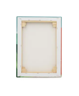 Bicycle Pink House - obraz na płótnie