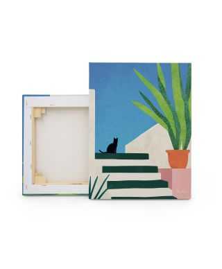 Holiday Cat - obraz na płótnie