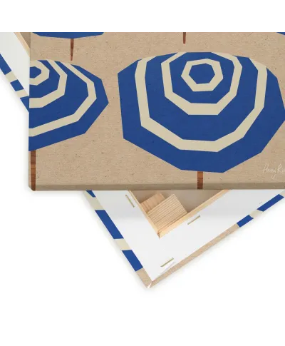 Parasole na plaży - obraz na płótnie