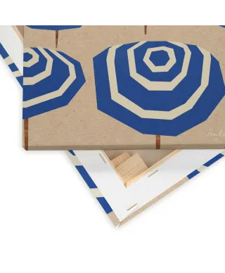 Parasole na plaży - obraz na płótnie