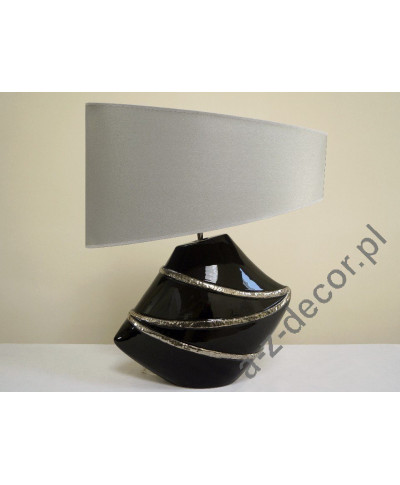 Lampa stołowa - LACE - Czarna - 55x34x63cm