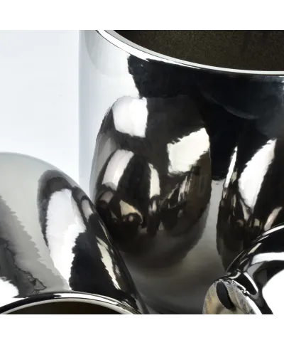 NEVA SILVER KOMPLET 3 DONICZEK28,5xh29cm/23,5xh27cm/19xh24,5cm