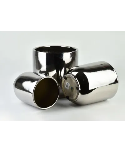 NEVA SILVER KOMPLET 3 DONICZEK28,5xh29cm/23,5xh27cm/19xh24,5cm