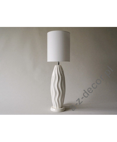 Lampa stołowa - COCOON - Biała - 20x67cm