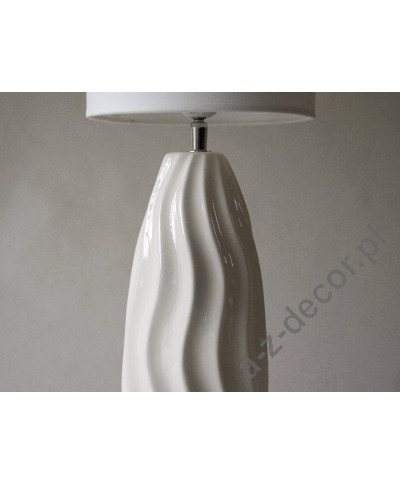 Lampa stołowa - COCOON - Biała - 20x67cm