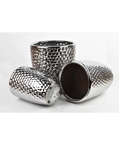 NEVA SILVER KOMPLET 3 DONICZEK39xh42cm/32xh38,5cm/25,5xh35cm