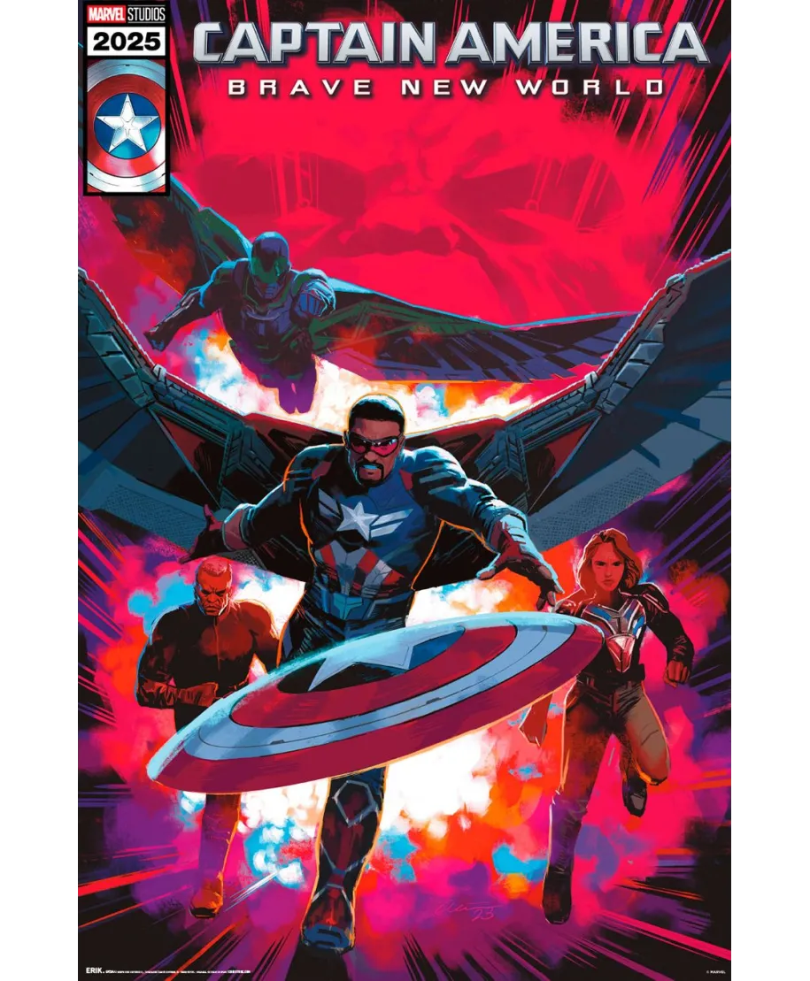 Captain America Brave New World Comic - plakat