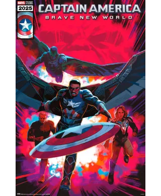 Captain America Brave New World Comic - plakat