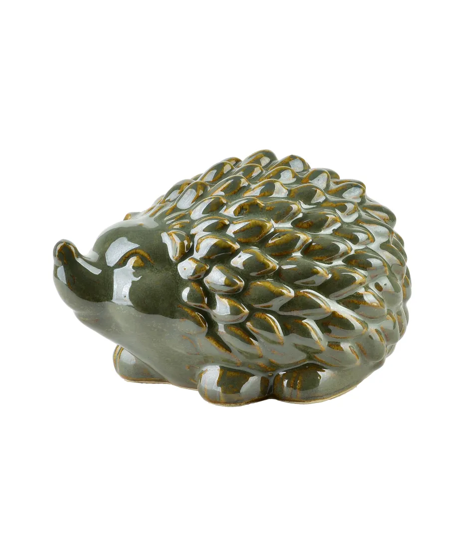 MAVE GREEN Figura jeż ceramiczny 15,5x11x9,5cm