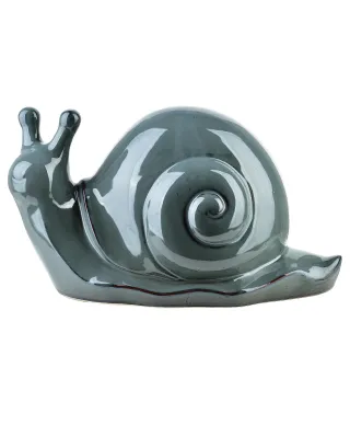 MAVE BLUE Figura ślimak ceramiczny 34,5x18x19,5cm