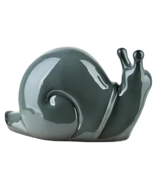 MAVE BLUE Figura ślimak ceramiczny 34,5x18x19,5cm