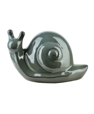 MAVE BLUE Figura ślimak ceramiczny 25x14,5x15cm
