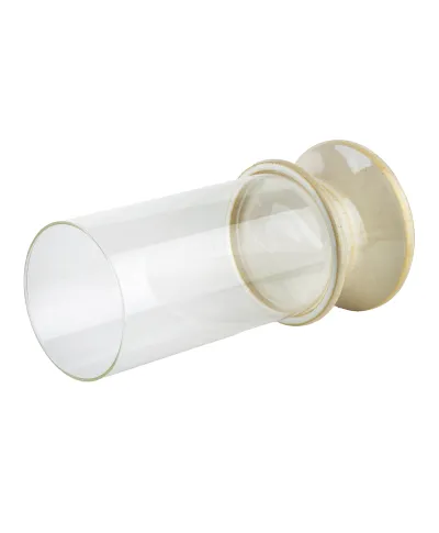 EVAM BEIGE Świecznik XL 17,5x17,5x35cm