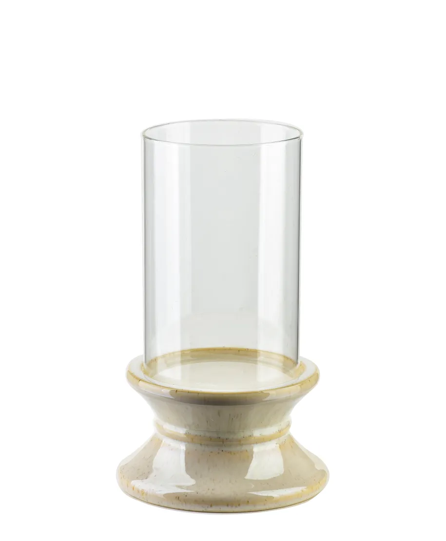 EVAM BEIGE Świecznik L 14,5x14,5x24cm