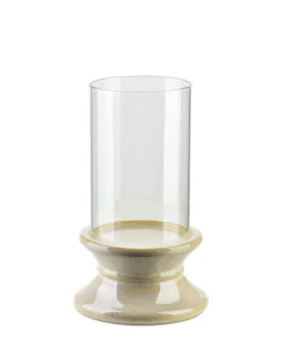 EVAM BEIGE Świecznik L 14,5x14,5x24cm