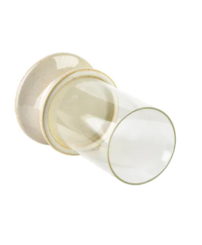 EVAM BEIGE Świecznik L 14,5x14,5x24cm