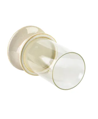 EVAM BEIGE Świecznik L 14,5x14,5x24cm