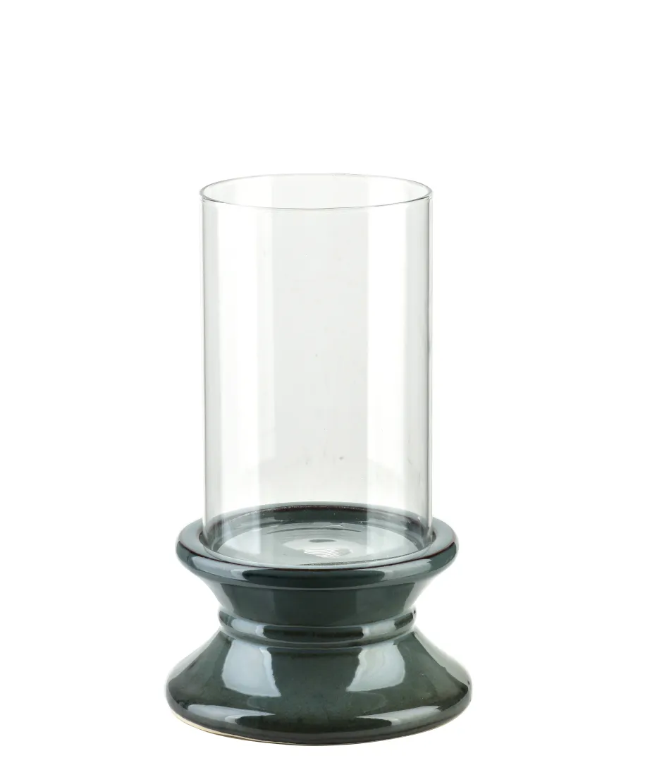 EVAM BLUE Świecznik L 14,5x14,5x24cm