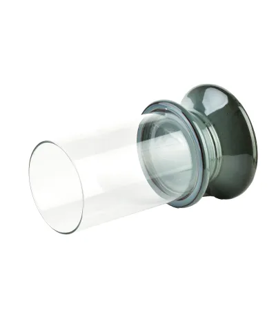 EVAM BLUE Świecznik L 14,5x14,5x24cm