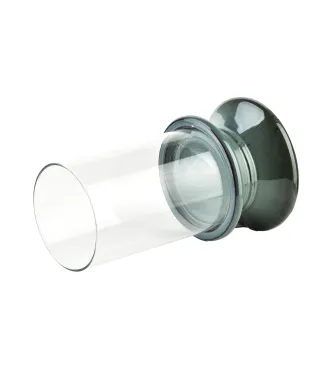 EVAM BLUE Świecznik L 14,5x14,5x24cm