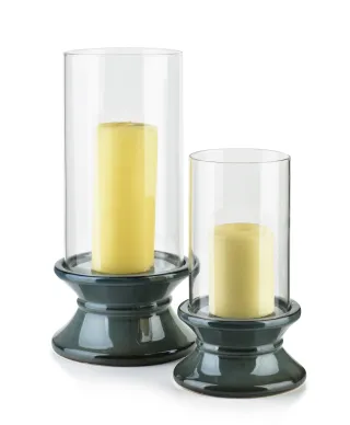 EVAM BLUE Świecznik L 14,5x14,5x24cm