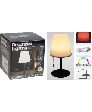 LAMPA ZMIENIAJĄCA KOLOR MATOWA CZARNY