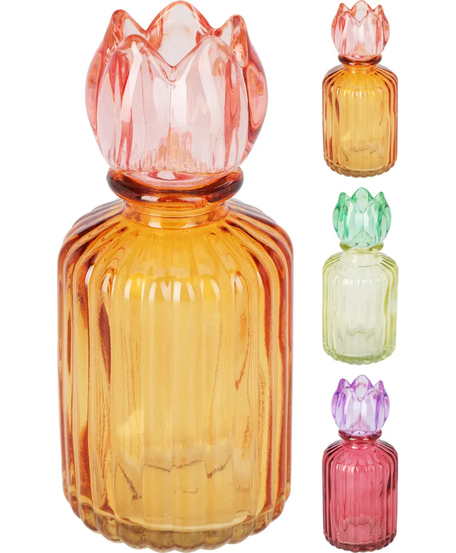 ŚWIECZNIK Z TULIPANEM 3 RODZAJE